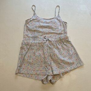 Calvin Klein Sleepwear Cami & Shorts Pajama Set Women Size M Multicolor CK Print